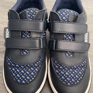 BOSS Kids' Navy Blue Sneakers